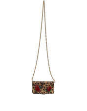 Dolce & Gabbana Flip Cover Brown Leopard Crystal iPhone X - XS Case