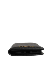 Case Flip Cover Black Calf Leather iPhone11 PRO Phone