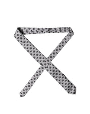 Gray Crown Fantasy Silk Adjustable Men Tied Necktie Tie
