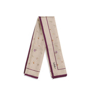 Beige Silk Scarf