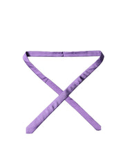 Purple Solid 100% Silk Adjustable Men Tied Necktie Tie