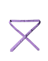 Purple Solid 100% Silk Adjustable Men Tied Necktie Tie