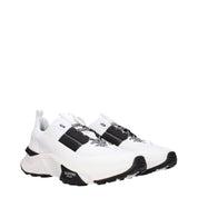 White Fabric Athletic Sneakers