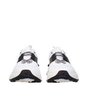 White Fabric Athletic Sneakers