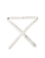 Off White Solid 100% Silk Adjustable Men Tied Necktie Tie