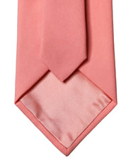 Coral Pink Polyester Adjustable Women Tied Necktie Tie