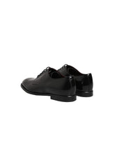 Dolce & Gabbana Black Calfskin Leather Derby Men Dress Shoes Dolce & Gabbana