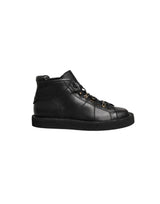 Black Leather Lace Up Men Ankle Boots Shoes
