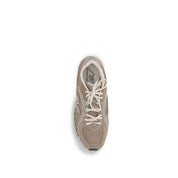 New Balance Brown Calf Leather Bos Taurus Athletic Sneakers