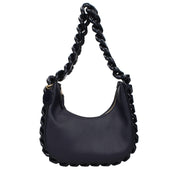 Blue Leather Shoulder Bag