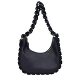 Blue Leather Shoulder Bag