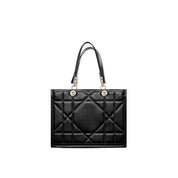 Black Leather Tote Bag
