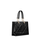 Black Leather Tote Bag