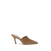 Brown Silk Sandals