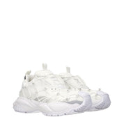 Versace White Fabric Sneakers
