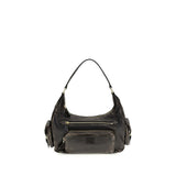 Miu Miu Brown Calf Leather Bos Taurus Shoulder Bag