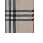 Beige Silk Foulard