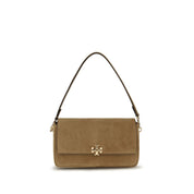 Beige Leather Shoulder Bag