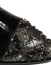 Black Embellished Men Derby Dress Formal Shoes