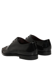 Black Embellished Men Derby Dress Formal Shoes