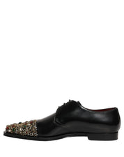 Black Embellished Derby Dress Formal Shoes