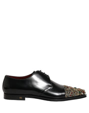 Black Embellished Derby Dress Formal Shoes