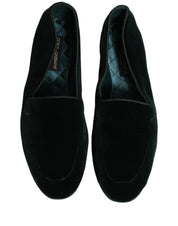 Green Velvet Slip On Men Flats Loafers Shoes