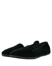 Green Velvet Slip On Men Flats Loafers Shoes