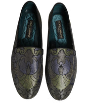 Multicolor Floral Jacquard Men Loafers Shoes