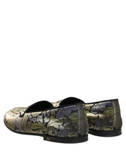 Multicolor Floral Jacquard Men Loafers Shoes