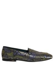 Multicolor Floral Jacquard Men Loafers Shoes