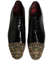 Black Embellished Men Derby Dress Formal Shoes