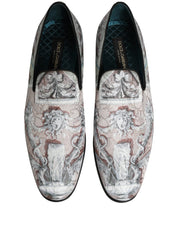 Multicolor Velvet Baroque Dress Loafers Shoes
