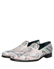 Multicolor Velvet Baroque Dress Loafers Shoes