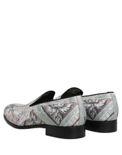 Multicolor Velvet Baroque Dress Loafers Shoes