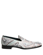 Multicolor Velvet Baroque Dress Loafers Shoes