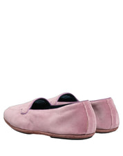 Pink Velvet Slip On Men Flats Loafers Shoes