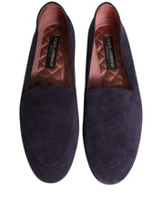 Violet Velvet Slip On Men Flats Loafers Shoes