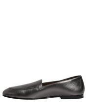 Silver Leather DG Logo Slip On Loafers Shoes