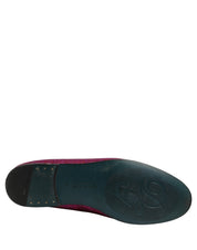 Pink Glitter Lurex Logo Dress Loafers Shoes