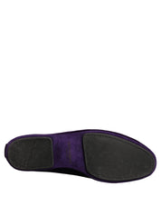 Violet Velvet Slip On Men Flats Loafers Shoes