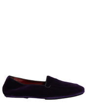 Violet Velvet Slip On Men Flats Loafers Shoes