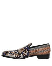 Multicolor Embroidered Sequin Loafers Shoes