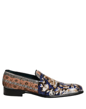 Multicolor Embroidered Sequin Loafers Shoes