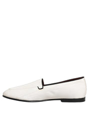 White Velvet Slip On Men Flats Loafers Shoes