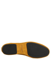 Yellow Velvet DG Heart Loafers Flats Shoes