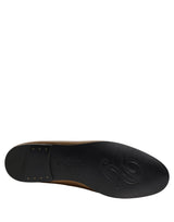 Gold Leather DG Logo Slip On Men Loafers Shoes