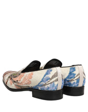 Multicolor Sequin Embroidered Loafers Shoes