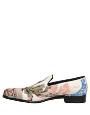 Multicolor Sequin Embroidered Loafers Shoes