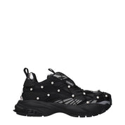 Versace Black Fabric Sneakers